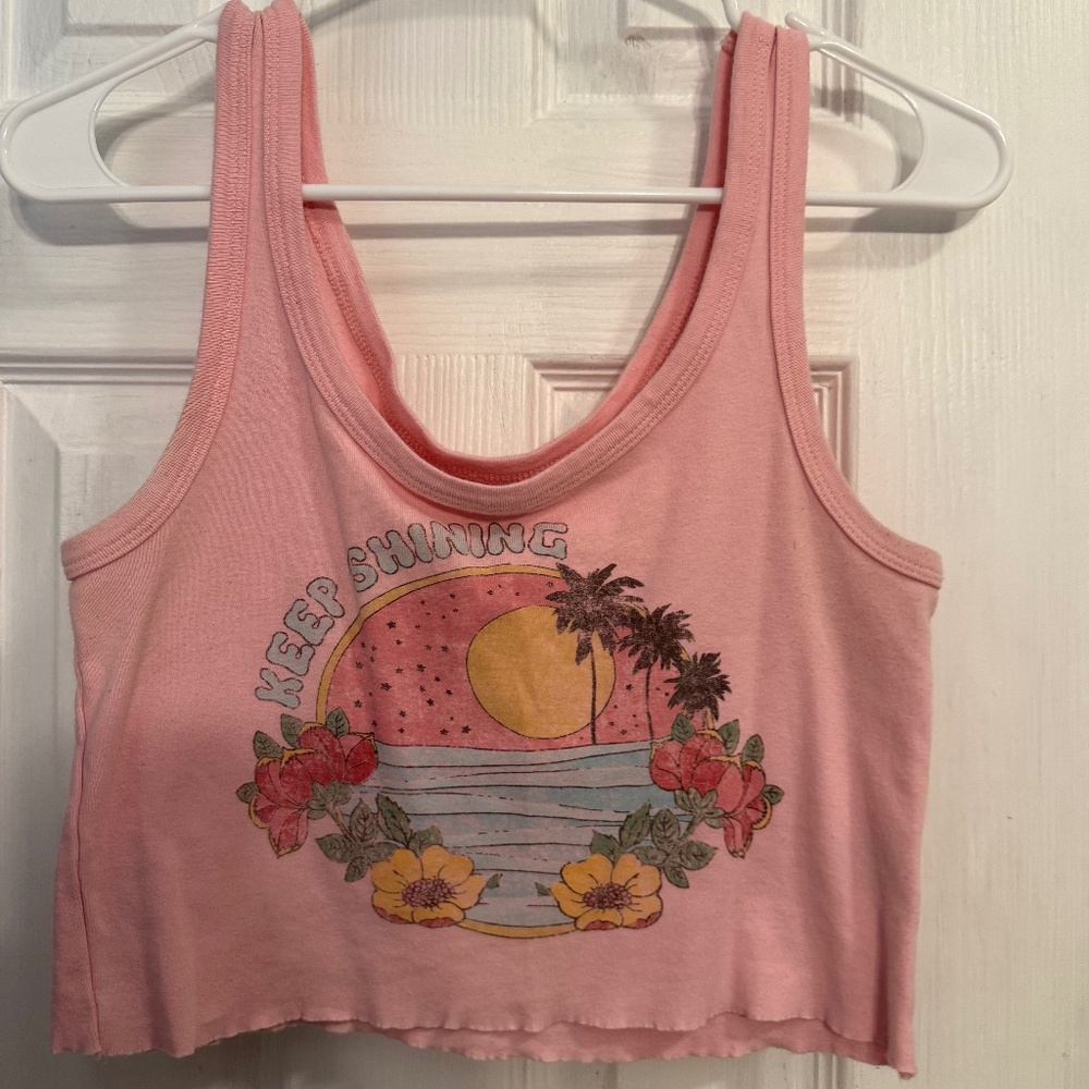 Billabong “Keep Shining” Graphic Tank Top | L